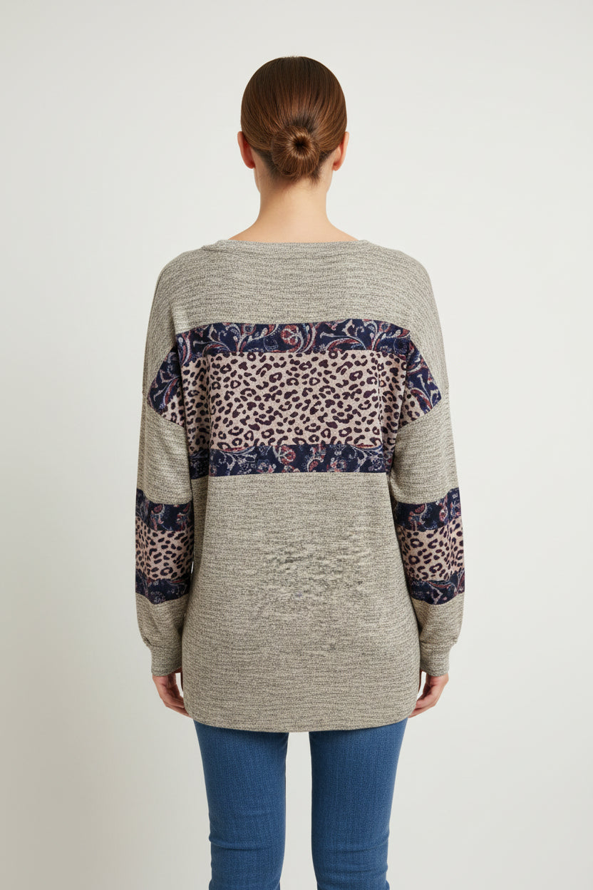 GiGio Leopard Pattern Top