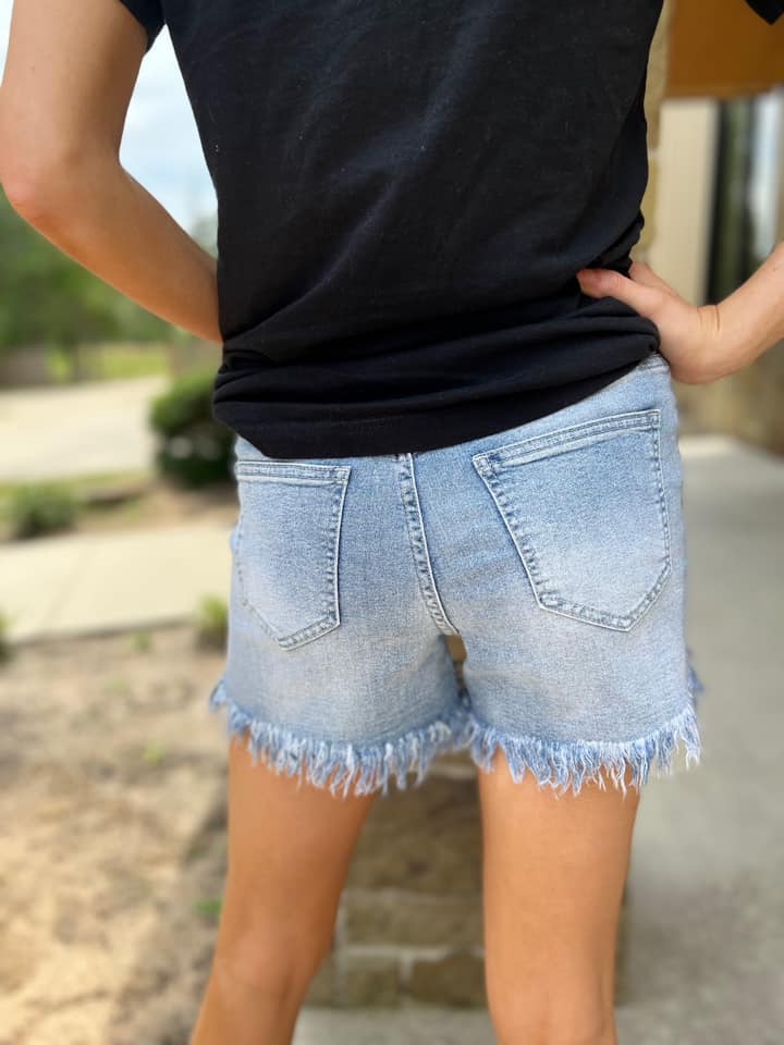 Zeppelin Fringe Rhinestone Shorts