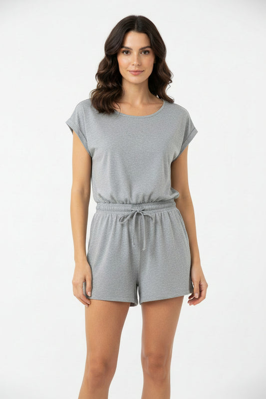 Madilynn Grey Romper