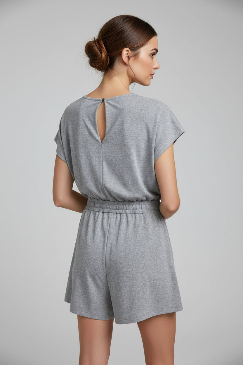 Madilynn Grey Romper