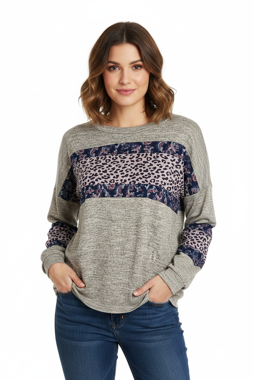GiGio Leopard Pattern Top