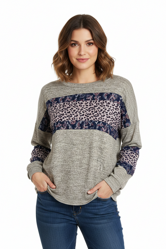 GiGio Leopard Pattern Top